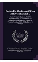England In The Reign Of King Henry The Eighth ...