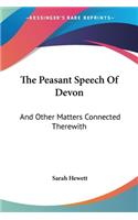 The Peasant Speech Of Devon