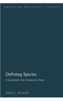 Defining Species