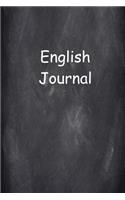 English Journal: (notebook, Diary, Blank Book)