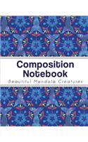 Composition Notebook: Large Ruled Mandala Notebook (8x10) - Perfect Bound: Large Ruled Mandala Notebook (8x10) - Perfect Bound