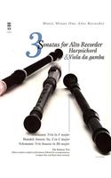 Telemann & Handel: 3 Sonatas for Alto Recorder, Harpsichord & Viola Da Gamba