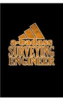 A-badass surveying engineer: Hangman Puzzles - Mini Game - Clever Kids - 110 Lined pages - 6 x 9 in - 15.24 x 22.86 cm - Single Player - Funny Great Gift