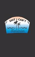 Shit I Can't Remember, surfer notebook for password and log ID