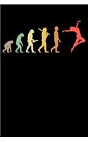Tänzer Notizbuch: A5 Kariert 108 Seiten - Retro Tanzen Dance Evolution Notizheft - Geschenk für Dancer