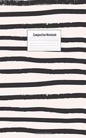 Composition Notebook: Wide Ruled Lined Paper: Large Size 8.5x11 Inches, 110 pages. Notebook Journal: Black Curvy Lines Workbook for Preschoolers Students Teens Adults for