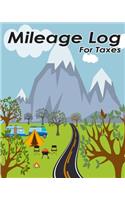 Mileage Log for Taxes: Vehicle Mileage & Gas Expense Tracker Log Book for Small Businesses