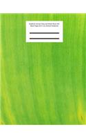 Leaf Notebook Journal, Diary and Sketch Book with Blank Pages (8.5 x 11) (Texture Notebook)