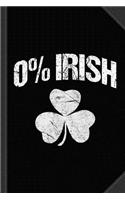 0% Irish Journal Notebook: Blank Lined Ruled for Writing 6x9 120 Pages