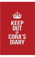 Keep Out of Cora's Diary: Personalized Lined Journal for Secret Diary Keeping