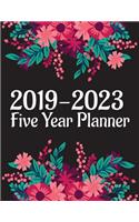 2019 - 2023 Five Year Planner: Monthly Schedule Organizer with 60 Months Calendar