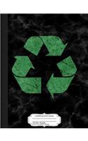 Vintage Recycle LOGO Composition Notebook: College Ruled 93/4 X 71/2 100 Sheets 200 Pages for Writing
