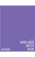 Wisteria Purple Super Large Sketchbook: Big Softcover Sketchbook, 625 Pages, Giant Sketchbook, Large Sketchbook for Drawing