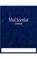 Mad Scientist Notebook: 1/2" graph ruled