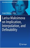 Larisa Maksimova on Implication, Interpolation, and Definability