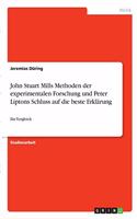 John Stuart Mills Methoden der experimentalen Forschung und Peter Liptons Schluss auf die beste Erklärung