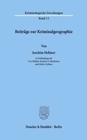 Beitrage Zur Kriminalgeographie