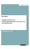Praktikumsbericht zum Einführungspraktikum in der Sucht- und Gewaltprävention