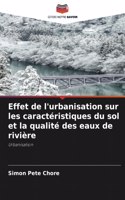 Effet de l'urbanisation sur les caractéristiques du sol et la qualité des eaux de rivière