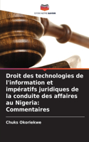 Droit des technologies de l'information et impératifs juridiques de la conduite des affaires au Nigeria