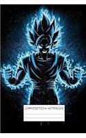 Composition Notebook: DBZ Son Goku Dragon Ball Super Z Soft Glossy Cover College Ruled Lined Pages Book for Boys 6 x 9 Inches 100 Pages: Paperback