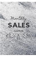 Monthly Sales Logbook: Monthly Sales Logbook. Organizer with sales tracker, record expenses, profit, budget, goals, mileage and more...