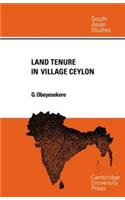 Land Tenure in Village Ceylon India Edition