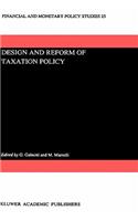 Design and Reform of Taxation Policy