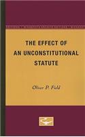Effect of an Unconstitutional Statute