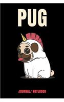 Pug Journal/ Notebook