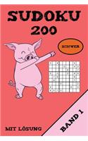 Sudoku 200 Schwer Mit Lösung Band 1
