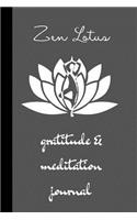 zen lotus - gratitude & meditation journal