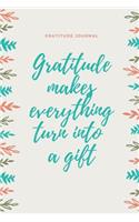 Gratitude Makes Everything Turn Into a Gift Gratitude Journal