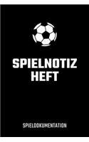 Spielnotizheft Spieldokumentation