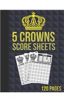 5 Crowns Score Sheets