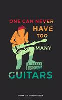 Guitar Tablature Notebook: Guitar Graphic Instrument Guitar Tablature Notebook / Journal Guitarist Gift (6 x 9 - 120 Guitar Tab Pages)
