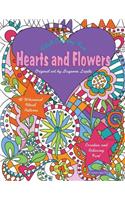 Hearts and Flowers: Adult Coloring Fun