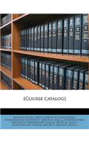 [Course Catalog] Volume 1933/34