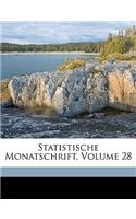 Statistische Monatschrift, Volume 28