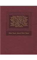 Family Memorial: Part 1. Genealogy of Fourteen Families of the Early Settlers of New-England, of the Names of Alden, Adams, Arnold, Bas