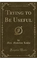 Trying to Be Useful (Classic Reprint): (English)