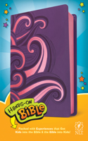 NLT Hands-On Bible (LeatherLike, Purple/Pink Swirls)