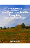 Sheet Music for Album No. 1, Your Eyes Have Told Me Everything