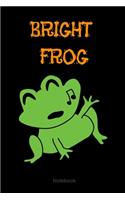 Bright Frog Composition Notebook: College Ruled Notebook - Lined Journal -School supplies Book Notes- back to school Gift Kids -