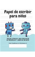 Papel de escribir para niños