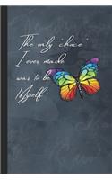 Rainbow Butterfly Notebook