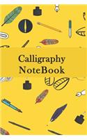 Calligraphy NoteBook: Calligraphy Paper for Beginners, Blank Calligraphy NoteBook-120 Pages(6"x9") Matte Cover Finish