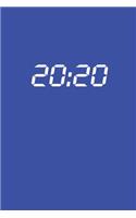 20: 20: Taschenkalender 2020 A5 Blau