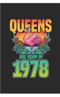 Queens Are Born In 1978: Dotted Bullet Grid Notebook - Journal for Birthday Gift Idea