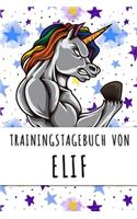 Trainingstagebuch von Elif: Personalisierter Tagesplaner für dein Fitness- und Krafttraining im Fitnessstudio oder Zuhause